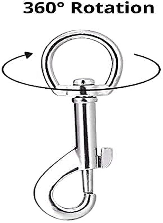 Pups&Pets Dog Belt Combo of 1 inch Nylon Collar with Heavy Dog Chain 63 Inch Lengthy Dog Collar Chain (Black) - Image 3